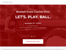 Tablet Screenshot of baseballaruba.com